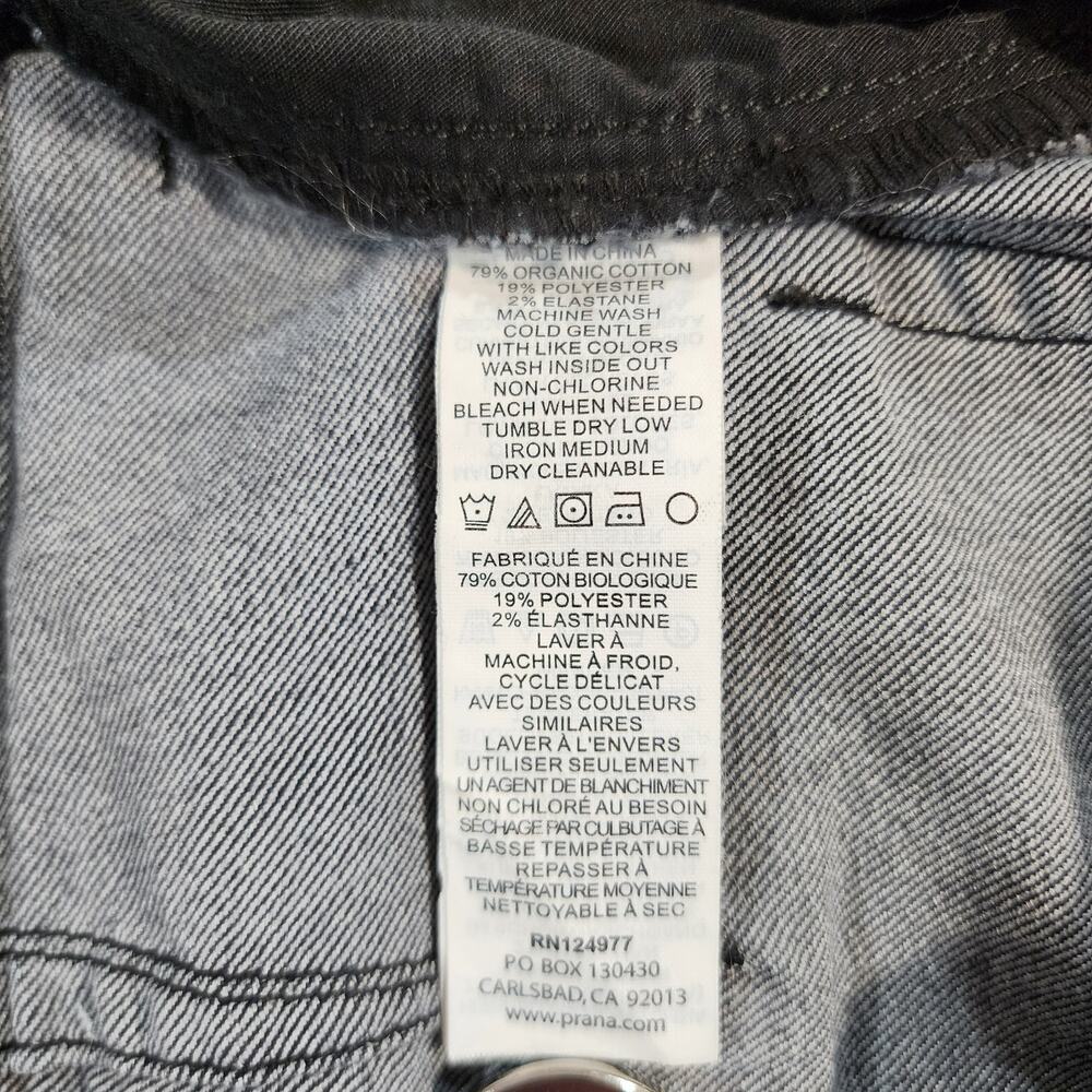 prAna Women's Kayla Crop Chino Gray Organic Cotton Size 10 - Picture 7 of 7